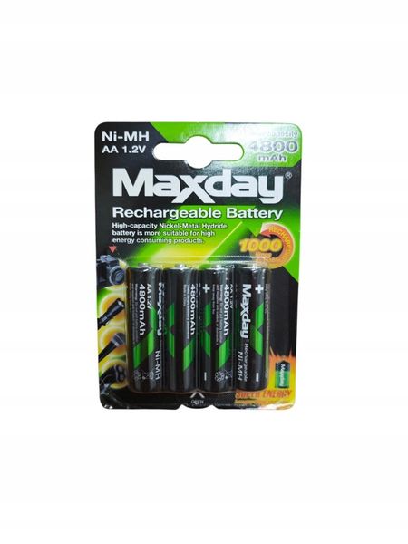 Akumulator 4 szt. Maxday AA (R6) 4800 mAh NiMH 02044