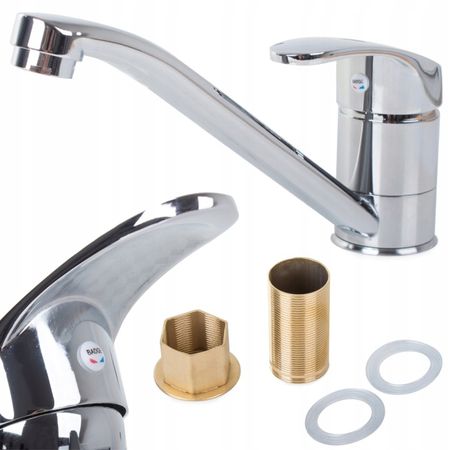 Bateria kuchenna stojąca chrom 01710