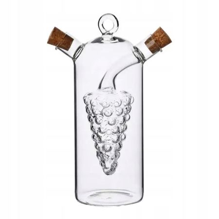 Butelka szklana na oliwę 300ml ocet 30ml 2W1 HTID2805