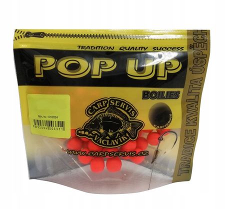 Carp Servis Kulki Pop up Truskawka w woreczku strunowym 12mm 40gr 3465