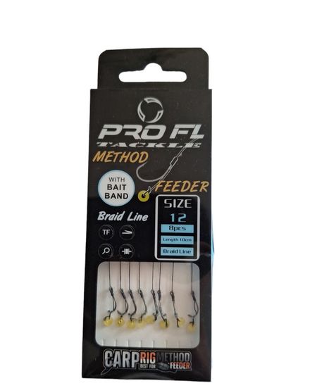 Haczyki z przyponem FL HACZYKI METFOD FEEDER 8 szt. 64-65238