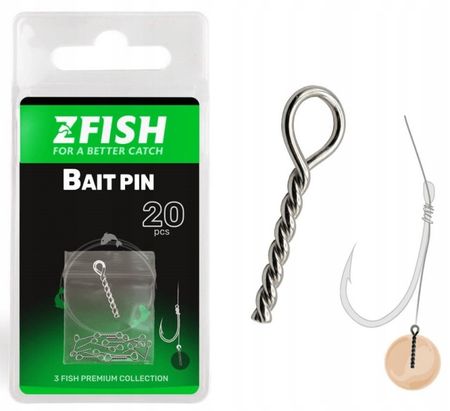 Igła do przynęt wkręcena ZFish bagnet Bait Pin 20szt - 10mm 3632