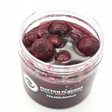 Kulki haczykowe w zalewie Putton Flavors TRUSKAWKA
