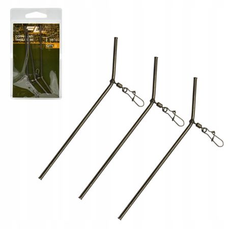 Metalowa rurka antysplątaniowa 3 szt 10 cm wygięta 64-1052