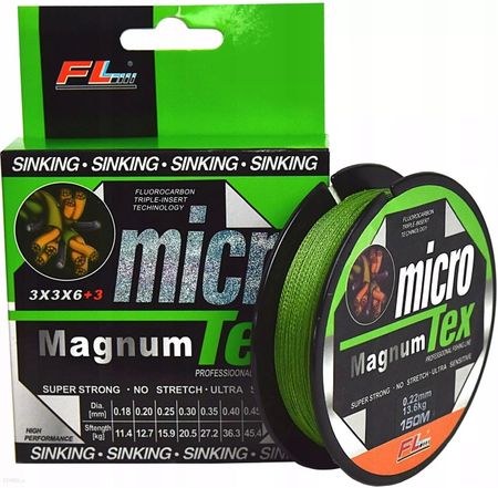 Plecionka Microtex Dyneema 0.28mm/150m - Zielona