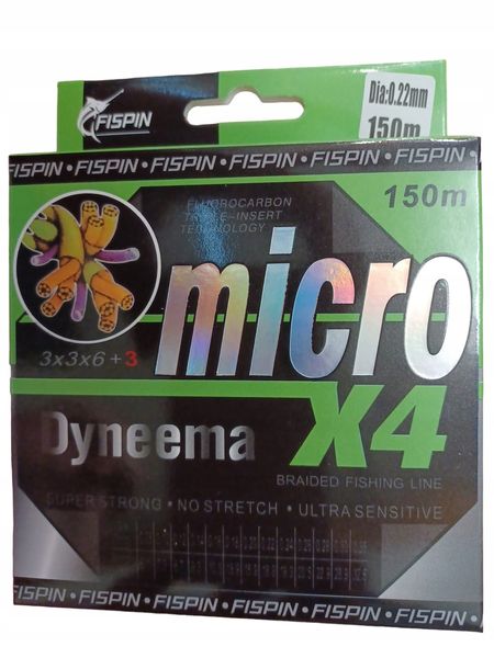 Plecionka x4 0,22mm 18 kg 150 m Fi93-002/4,22