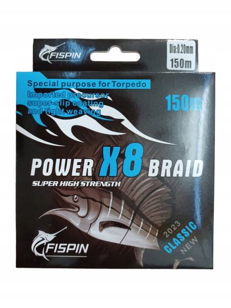 Plecionka x8 0,20mm 15,7 kg 150 m Fi93-004/8,2