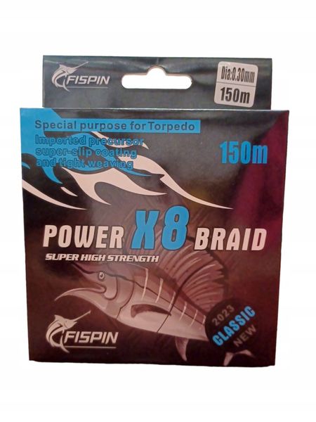 Plecionka x8 0,30mm 28,4 kg 150 m Fi93-004/8,3