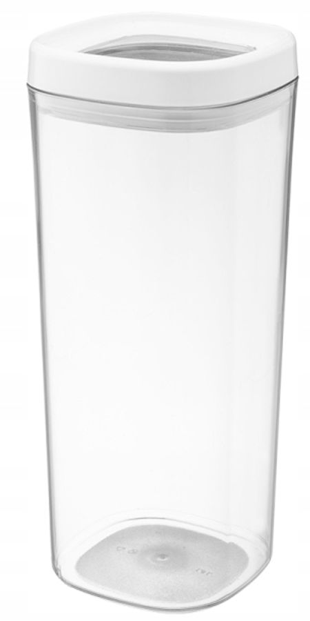 Pojemnik spożywczy transparentny biały 1800ml AMOS 29571B