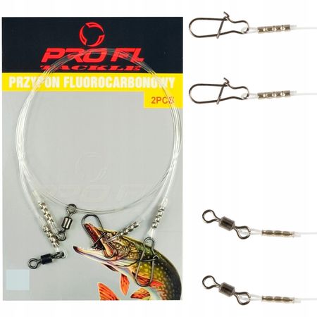 Przypon FL fluorocarbon 25cm 15 kg 2 szt 64-27908