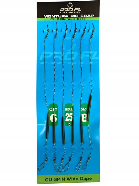 Przypon karpiowy 6 szt hak8 z igłą 64-25195