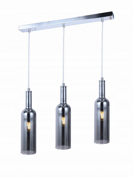 Reality Bottle - lampa wisząca 3 płomienna chrom. 3xE27 332803-02