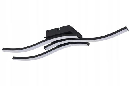 Reality Bradox - plafon 3 płomienny LED czarny mat. 230V 18W 644803-30