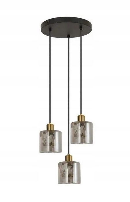 Reality Elmo - lampa wisząca 3 płomienna czarny mat 338803-02