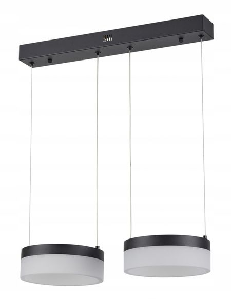 Reality Nicki - lampa wisząca 2 płomienna LED czarna. 2x12W 330202-30