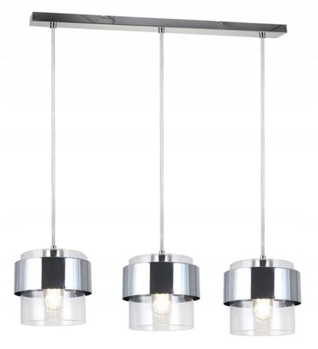 Reality Quan - lampa wisząca 3 płomienna chrom 343903-06
