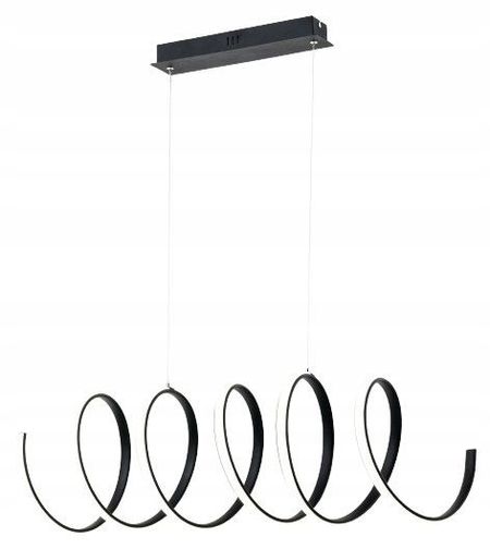 Reality Ribbon - lampa wisząca czarna. 1x40W LED 336401-02