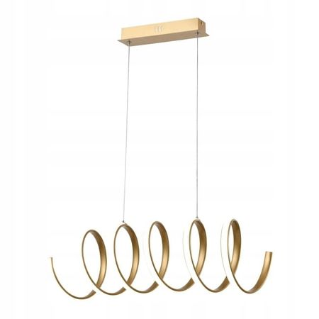 Reality Ribbon - lampa wisząca złota malowana. 1x40W LED 336401-09