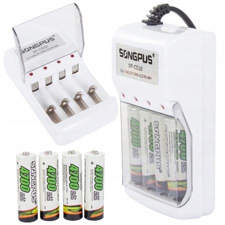 Ładowarka do akumulatorków AA AAA 4700 mAh 06264