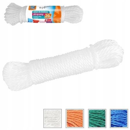 SZNUR DO BIELIZNY PLECIONY 5MM 20 M 10048