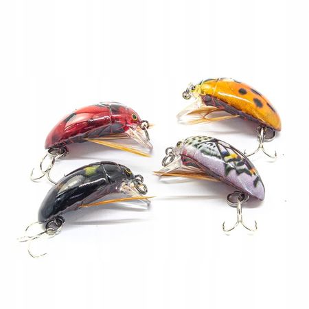 Woblery 3.5cm 4g mix przynęt smużących 4szt. 64-33053