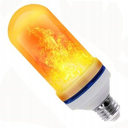 Żarówka led imitująca żywy płomień ozdobna E27 9W 01695