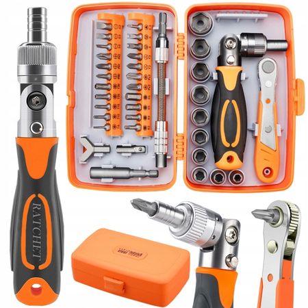 Zestaw narzędzi bitów torx kluczy nasadowych 5-14mm 38 elementów 11473