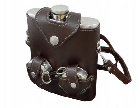 Zestaw - piersiówka 540 ml, 2 x kieliszek ETUI 6-3920