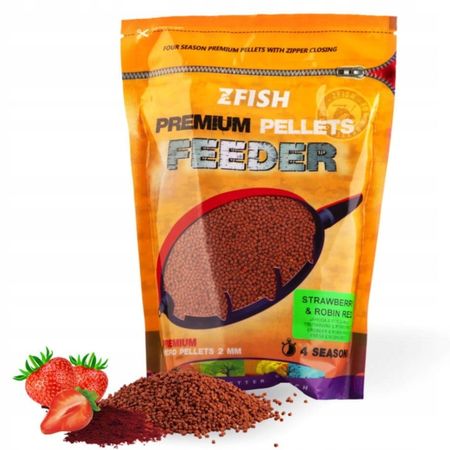 ZFISH Micro Method Feeder Pellets 2mm/700g - Strawberry & Robin Red 7328
