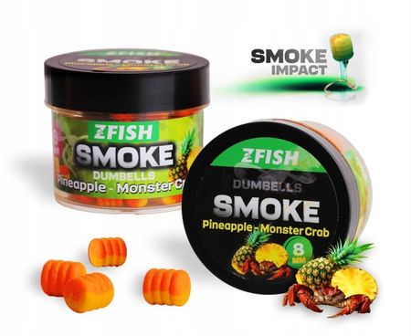 ZFISH Smoke POP-UP Dumbells 8 mm - Ananas- Krab 2956